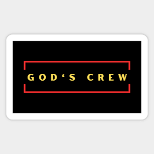 God's Crew | Christian Typography Magnet